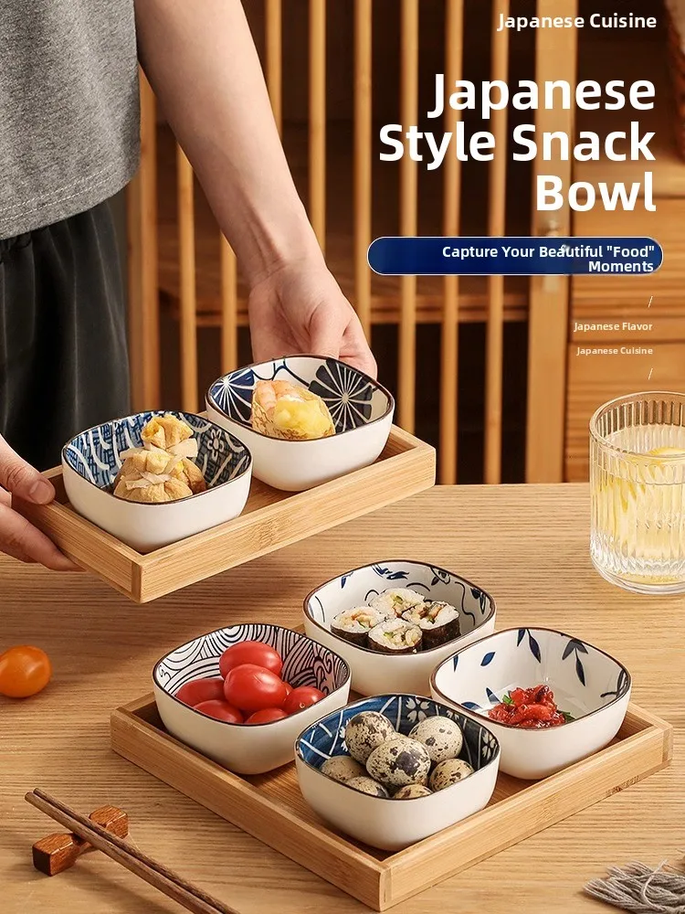 Japanese Snacks - Piatto in Ceramica Stile Giapponese per