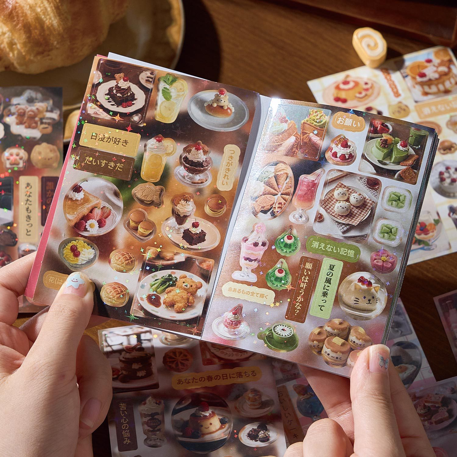 Japanese Snacks - Libro di adesivi a membrana tagliata