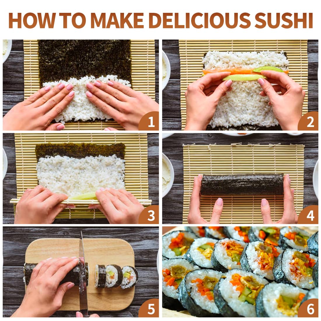Set per sushi con vari stili d - Sushi Making Kit recensione e prezzo